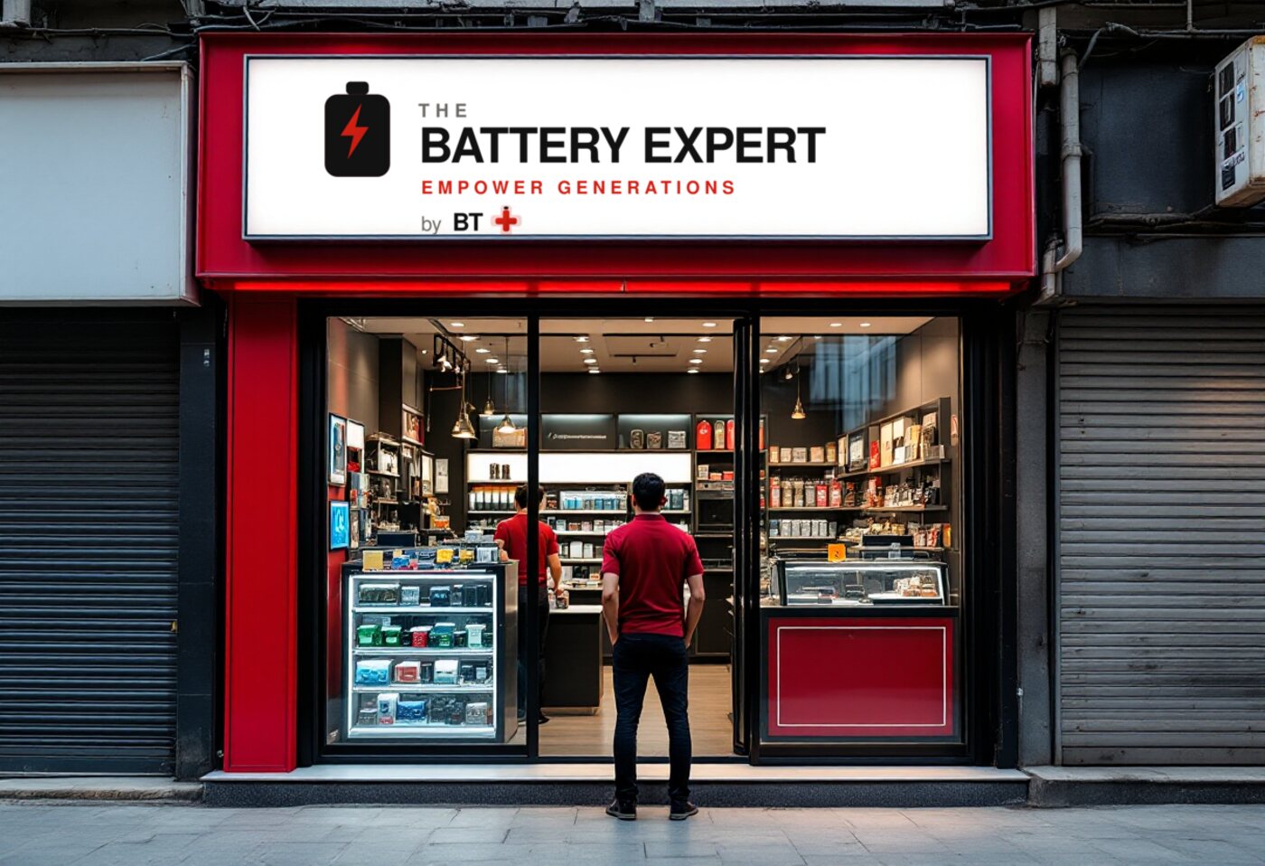 Exclusive high-street battery centre